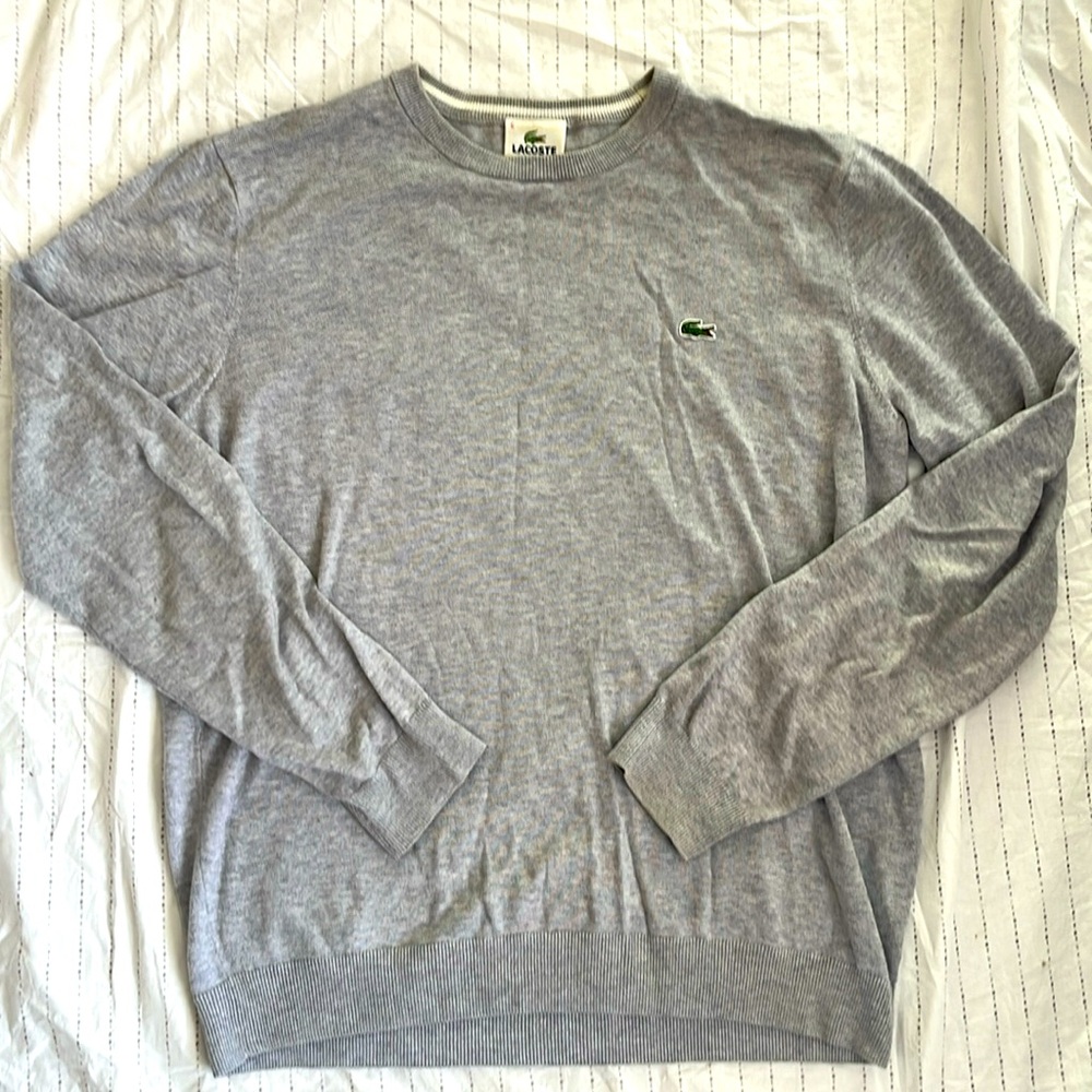 Men’s medium Lacoste grey sweater